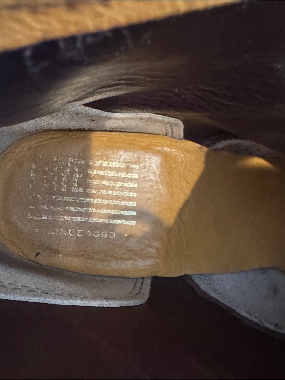Frye Sabrina Lace-Up Boots in Brown Oiled Suede, Size 6, Like New - Picture 5 of 6